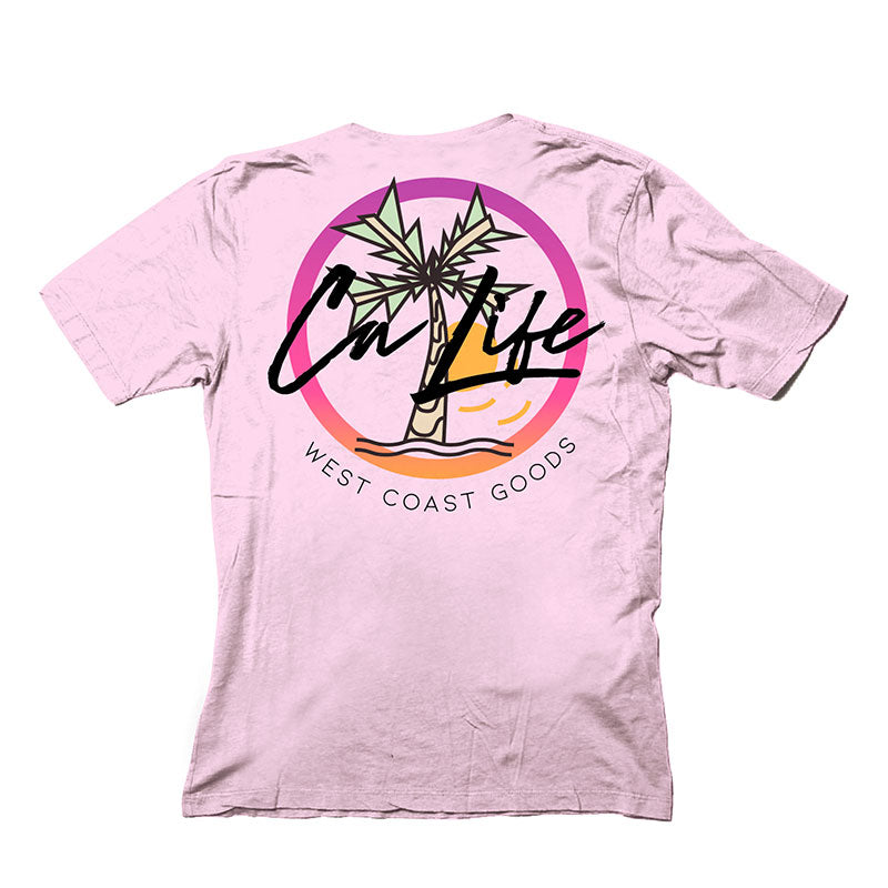 CA Life Tee • CA Sunsets Pink