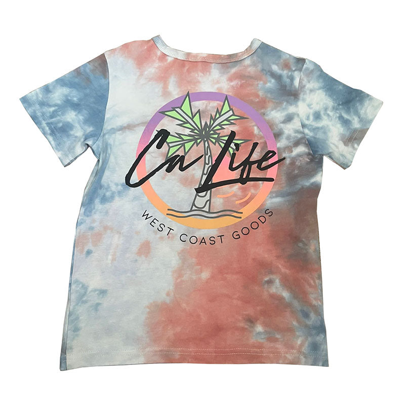 CA Life Tee • Cotton Candy Tye Dye